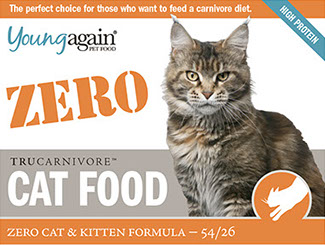 young again zero carb cat food